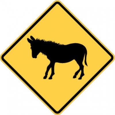 W11-19 Donkey Crossing