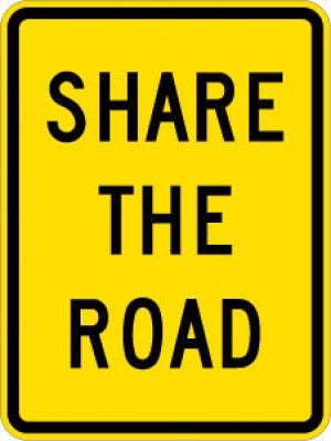 W16-1P Share The Road